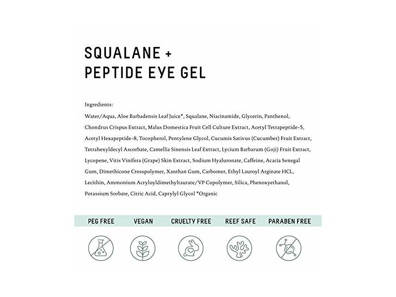 Biossance Squalane + Peptide Eye Gel (15ml)