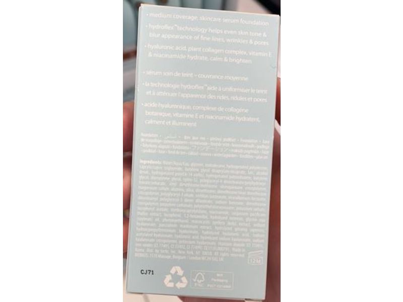 Tarte Sea Hydroflex Serum Foundation, 12N Fair Neutral, 1.01 fl oz/30 mL