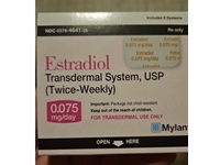 Estradiol Transdermal System 0.075%, 8 Count, Mylan (Rx) - Image 3