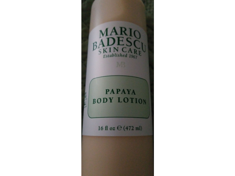 Mario Badescu Skin Care Body Lotion, Papaya , 16 fl oz/472 mL
