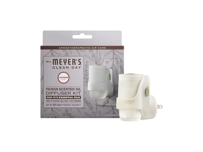 Mrs. Meyer's Clean Day Premium Scented Oil Diffuser Kit, Lavender