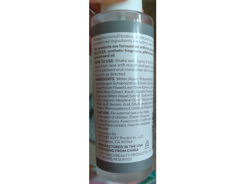 Found White Clay Toning Spray, Pore Care, 4 fl oz/118 mL