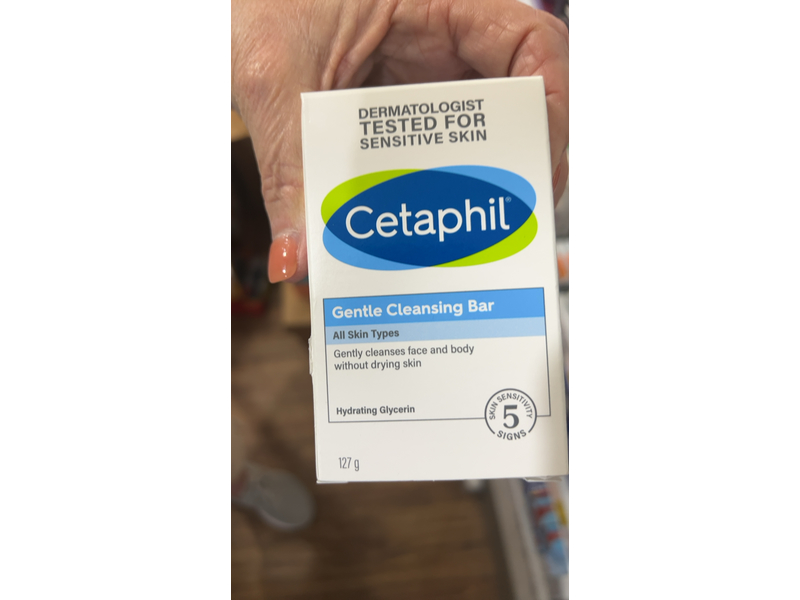 Cetaphil Barra Dermolimpiadora Sabonete de Limpeza Suave, 4.5 oz/125 g