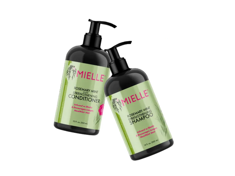 Mielle Strengthening Shampoo & Conditioner Duo, Rosemary Mint, 12 fl oz/355 mL
