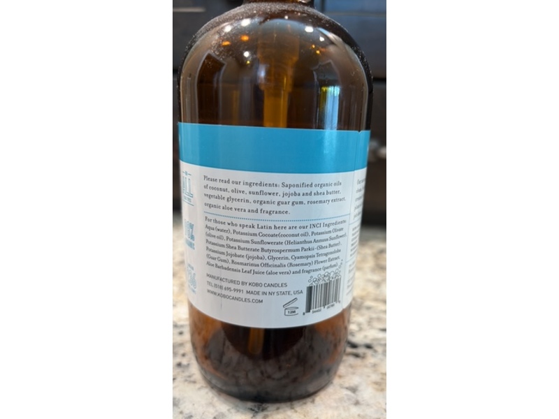 Kobo Hand And Body Wash, Silk Road Spice, 16 oz/473 mL