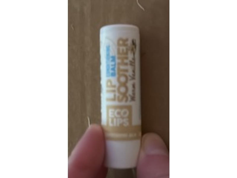 Ecos Lips Smoother Lip Balm, Warm Vanilla, 0.15 oz/4.25 g