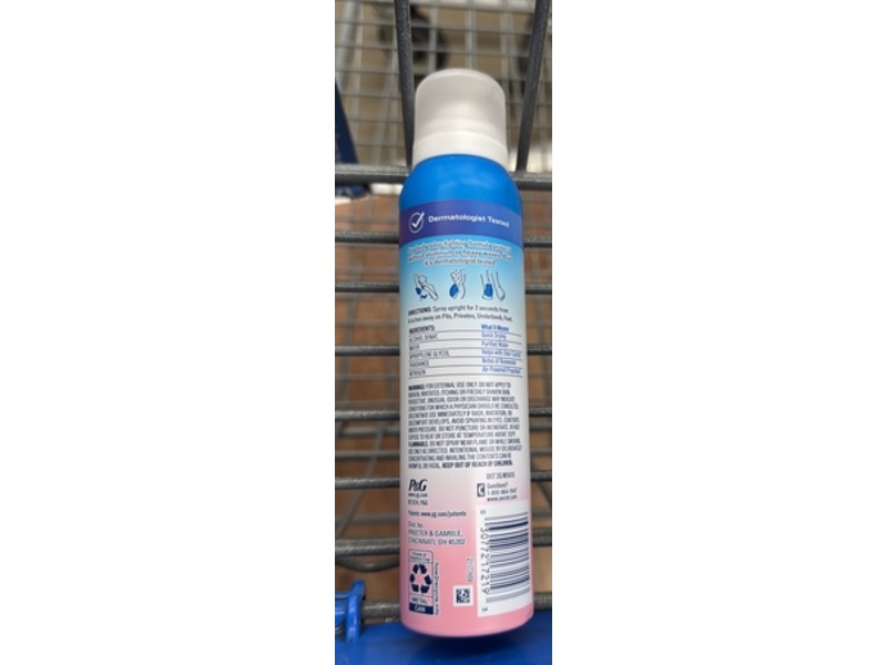 Secret Whole Body Deodorant, Rosewater Scent, 3.5 oz/99 g