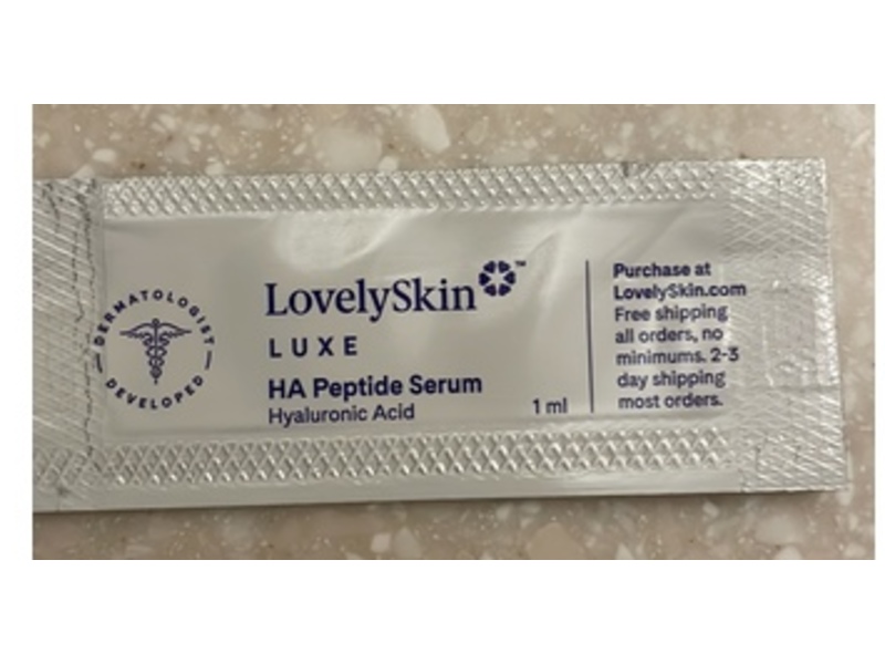 Lovely Skin Luxe HA Peptide Serum, Hyaluronic Acid, 1 mL