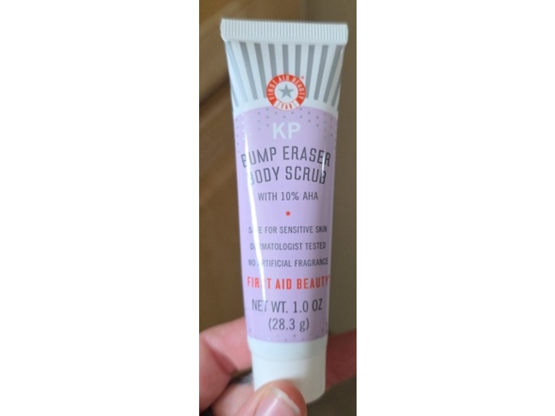 First Aid Beauty KP Bump Eraser Body Scrub, 10% AHA, 1 oz/28.3 g