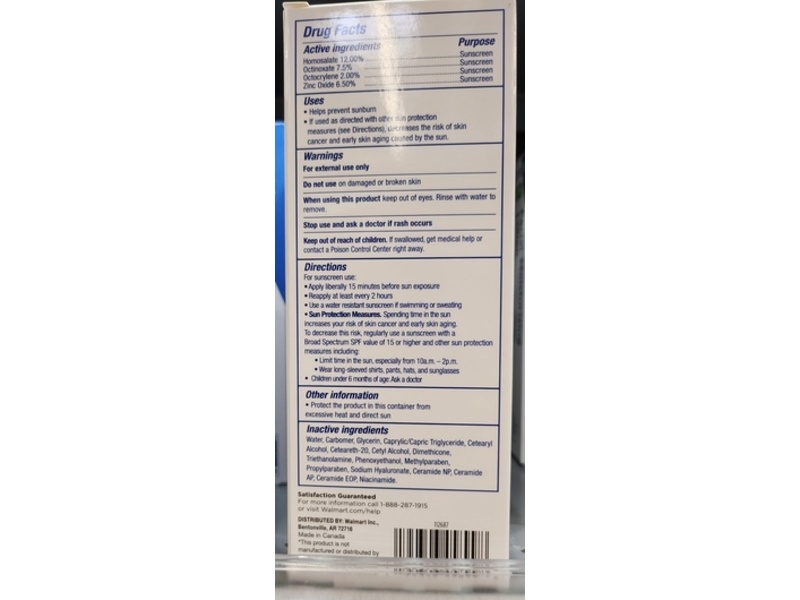 Equate Daytime Face Moisturizing Lotion, SPF 30, 3 fl oz/89 mL