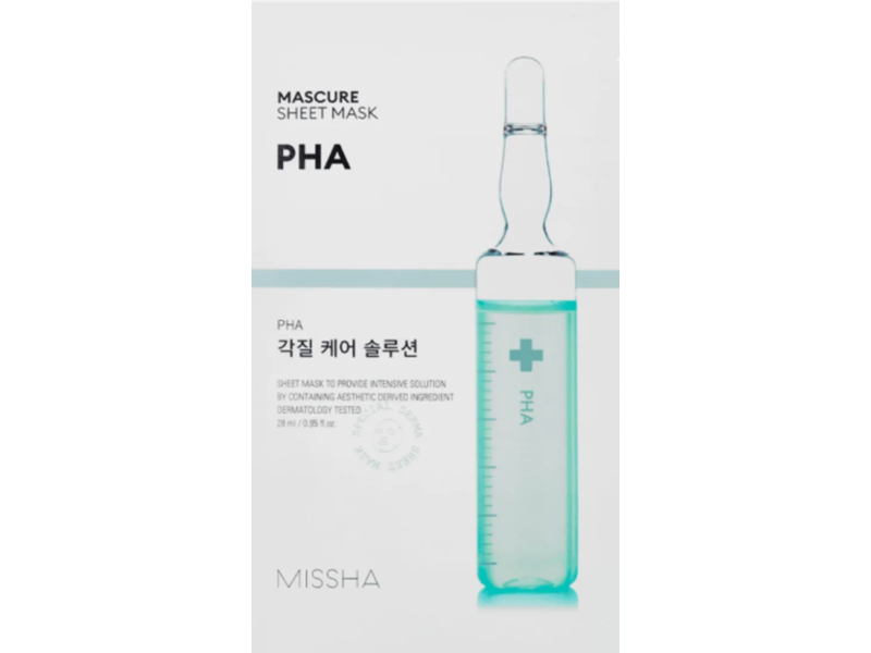 Missha Mascure Sheet Mask, PHA, 0.95 fl oz/28 mL