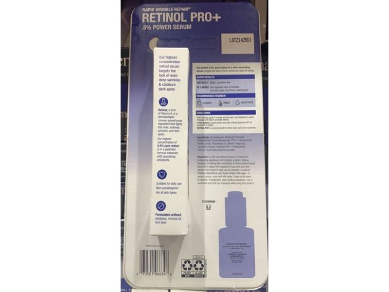 Neutrogena Rapid Wrinkle Repair Retino Pro + Serum, 1 fl oz/30 mL, Pack Of 2