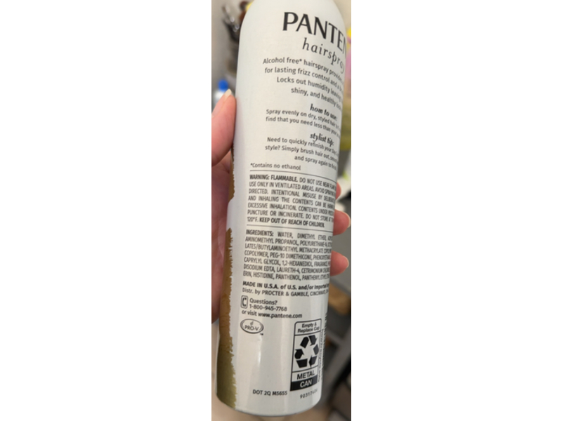 Pantene Flexible Hold Hairspray, Hold Level 3, 7.0 oz/200 g