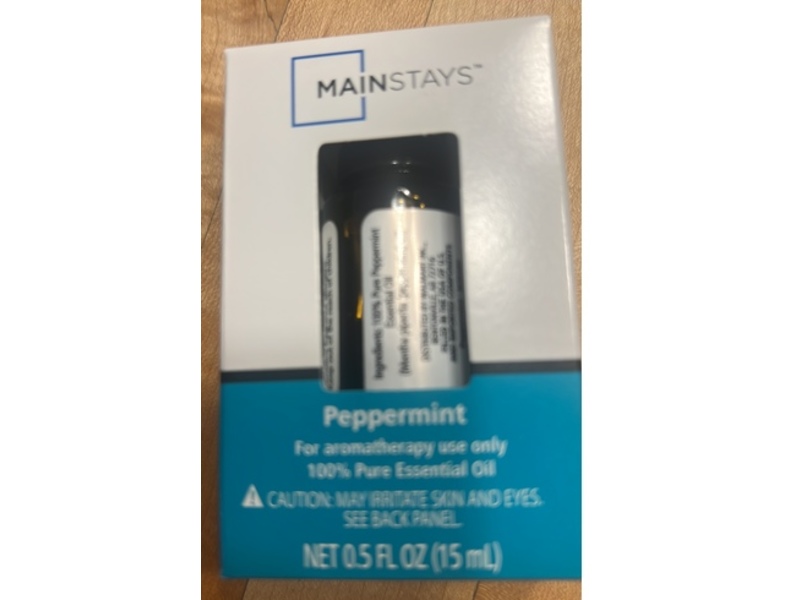 Mainstays 100% Pure Essential Oil, Peppermint, 0.5 fl oz/15 mL