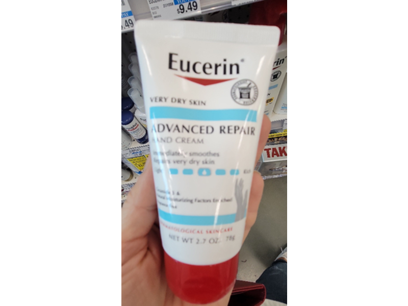 Eucerin Advanced Repair Hand Cream, 2.7 oz/78 g.