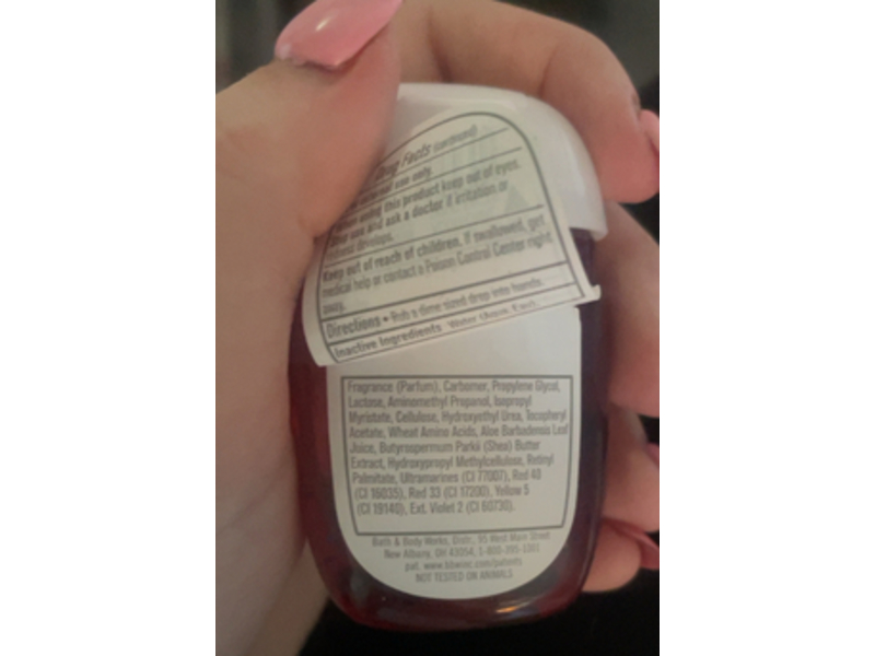 Bath & Body Works Bright Christmas Morning Anti-Bacterial Hand Gel, Natural Essential Oils, 1 fl oz/29 mL