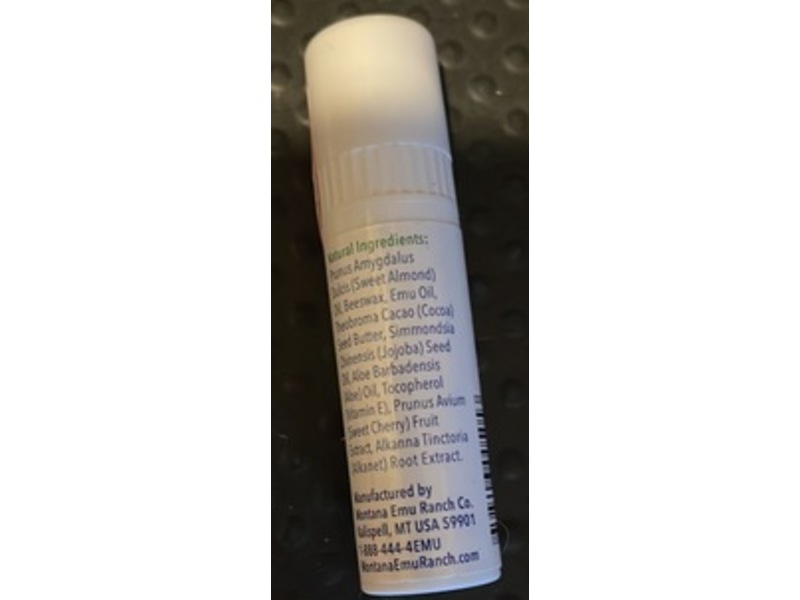 Montana Emu Ranch Lip Therapy, Cherry Almond, 0.25 oz/7.5 g
