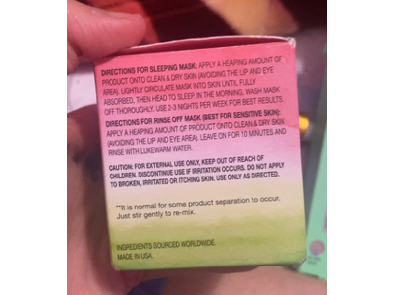 Hatch Beauty Sleeping Mask, Watermelon, 2 oz/57 g