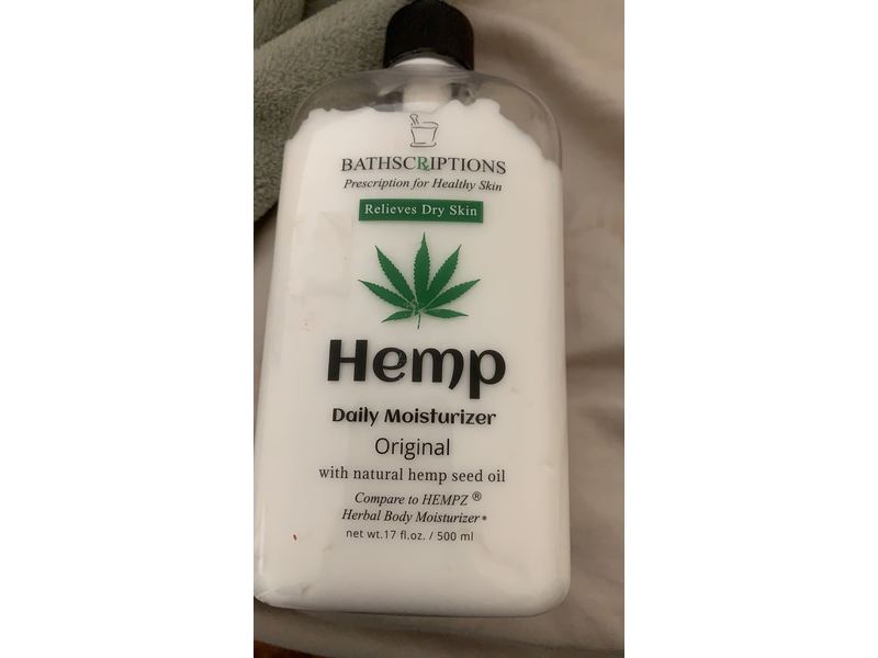 bathscriptions hemp daily moisturizer