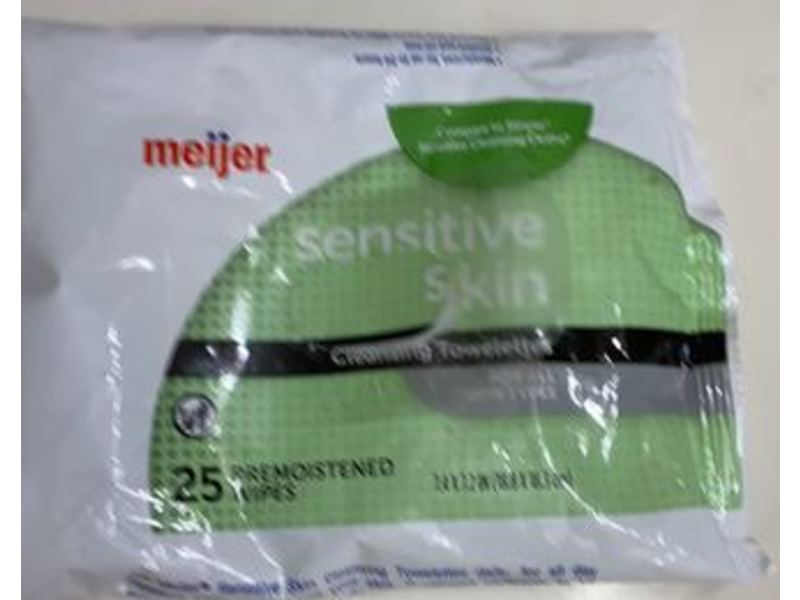 Meijer Sensitive Skin Cleanser Towelettes, 25 Count