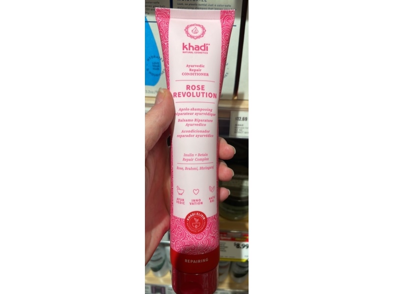 Khadi Rose Revolution Ayurvedic Repair Conditioner, 6.7 fl oz/200 mL