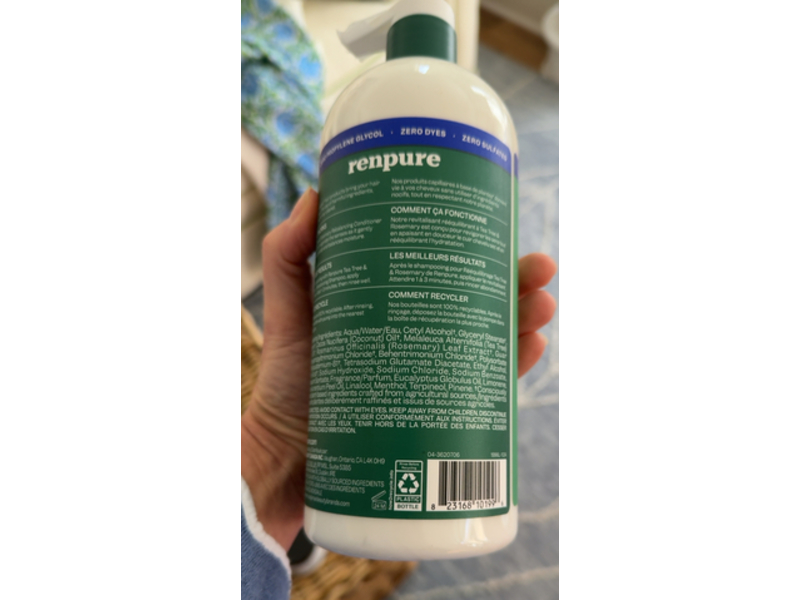 Renpure Conditioner, Tea Tree & Rosemary, 28 fl oz/828 mL
