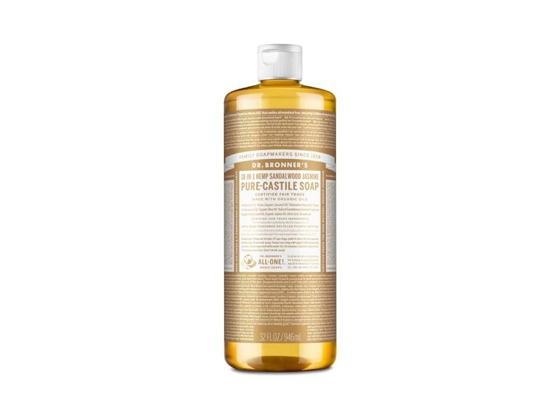 Dr. Bronner's Magic Soap, Sandalwood & Jasmine, 32 oz/946 mL