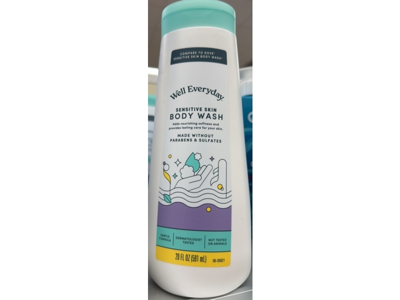 Well Everyday Body Wash, Sensitive Skin, 20 fl oz,591 mL