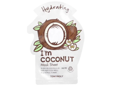 Tonymoly Hydrating Mask Sheet, I'm Coconut, 0.74 fl oz/21 g