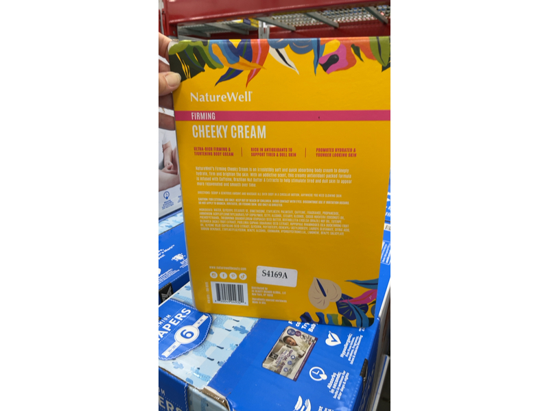 Natural Well Firming Cheeky Cream, Brazilian Nut oil, 10 oz/283 g, Pack Of 2