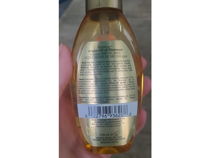 Ogx Renewing+ Argan Oil Of Moracco, 4 fl oz/118 mL