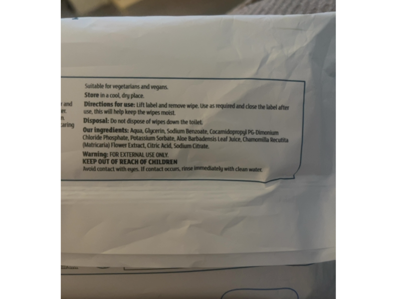 Sainsbury's Little Ones Pure Wipes, Extra Sensitive, 56 Count