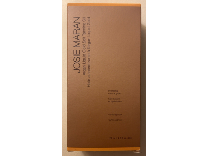 Josie Maran Argan Liquid Gold Self-Tanning Oil, Vanilla Apricot, 4.3 fl oz/129 mL