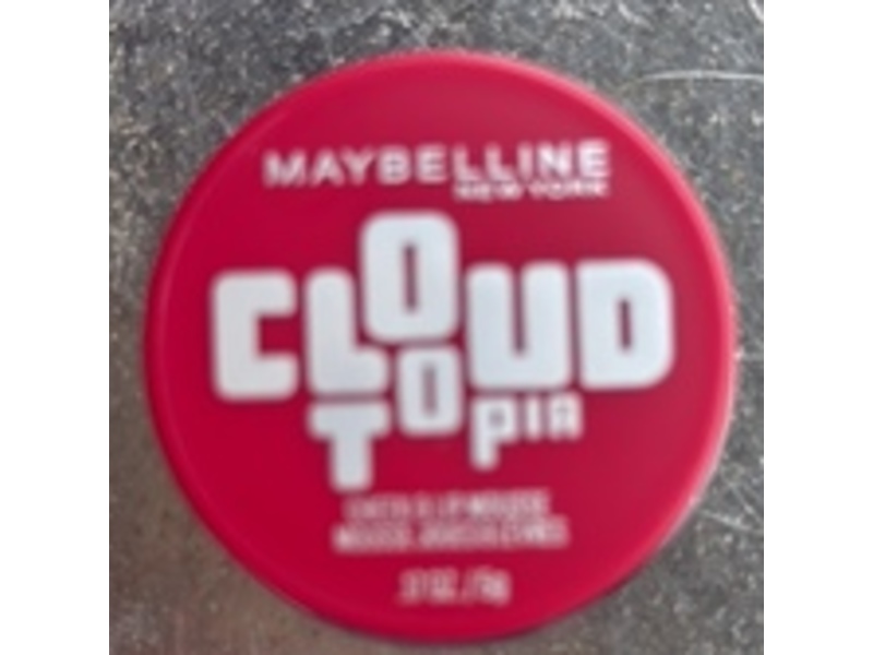 Maybelline New York Cloudtopia Cheek & Lip Mousse, Ethereal Rouge, 0.17 oz/5 g