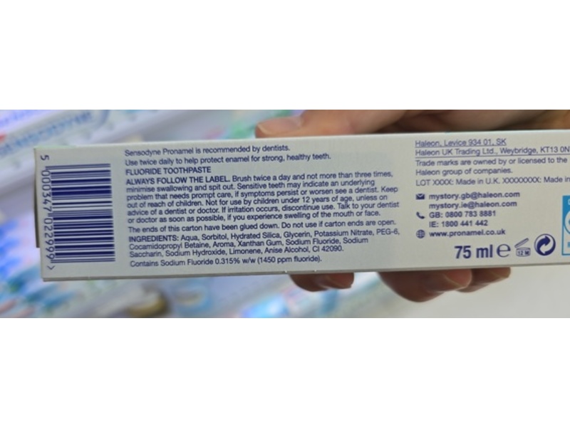 Sensodyne Pronamel Daily Protection Toothpaste, 4 oz/75 mL, Pack Of 3