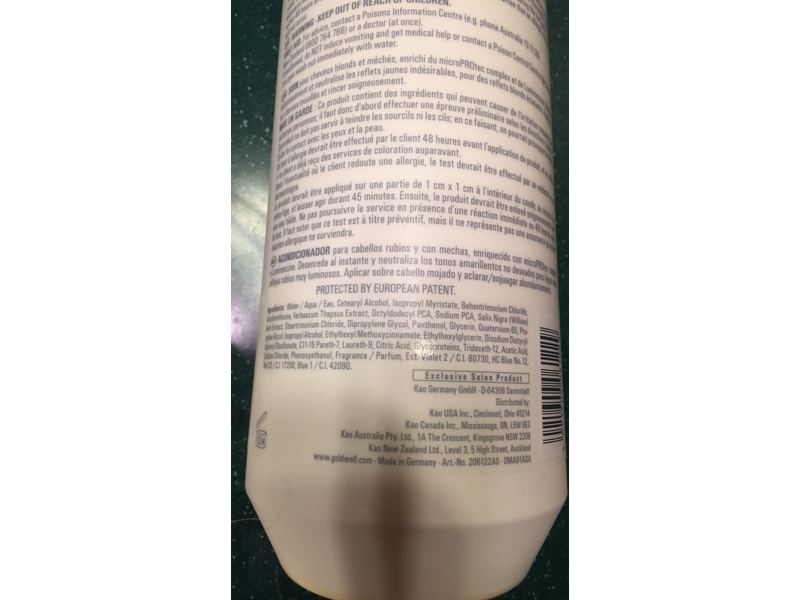 Goldwell Dualsenses Blondes & Highlights Conditioner, 1.8 fl oz/ 1L