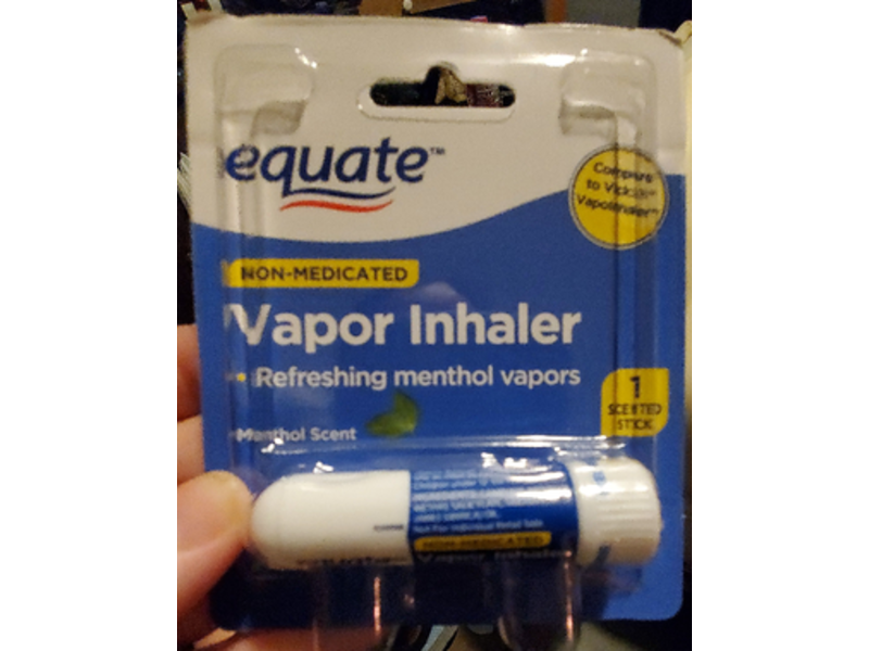 Equate Non-Medicated Vapor Inhaler, Menthol Scent, 1 Count