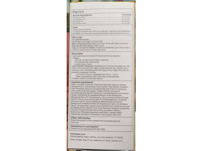 Supergoop! Play Everyday Lotion Sunscreen, SPF 50, 2.4 fl oz/71 mL