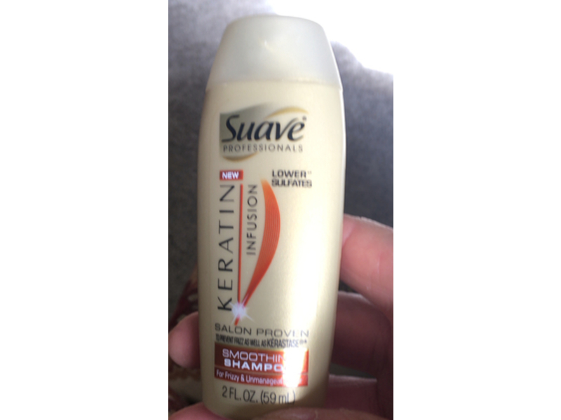 Suave Professionals Keratin Infusion Smoothing Shampoo, 2 fl oz/59 mL
