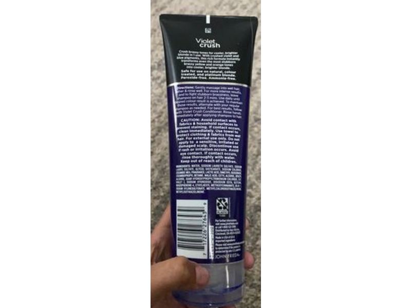 John Frieda Violet Crush Purple Shampoo, 10.8 fl oz/319 mL