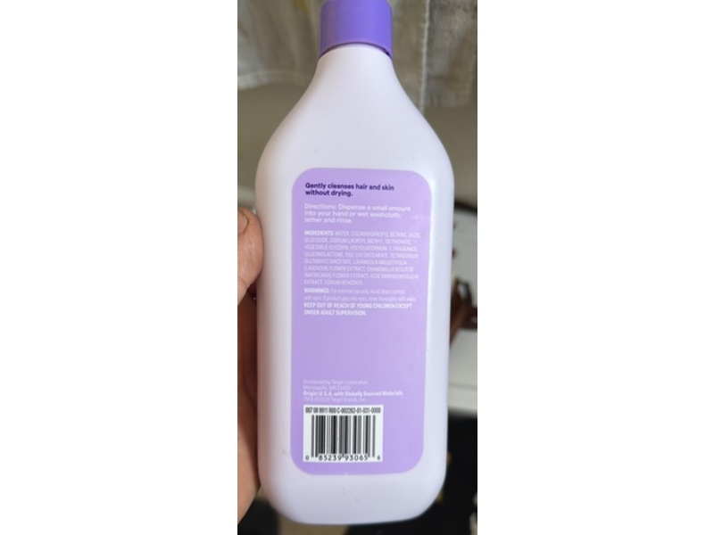 Up & Up Shampoo & Baby Wash, Dreamy Lavender, 20 fl oz/591 mL