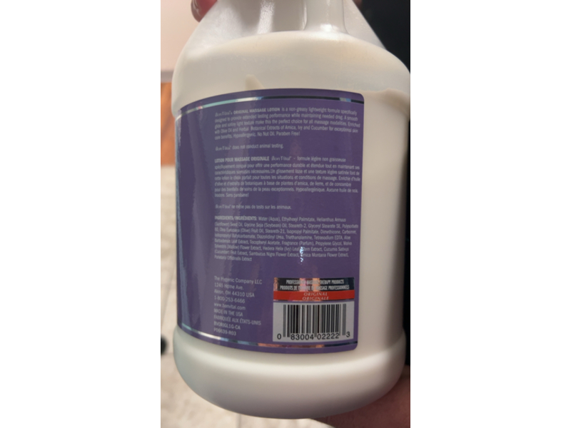 Bon Vital' Massage Lotion, Original, 3.78 L