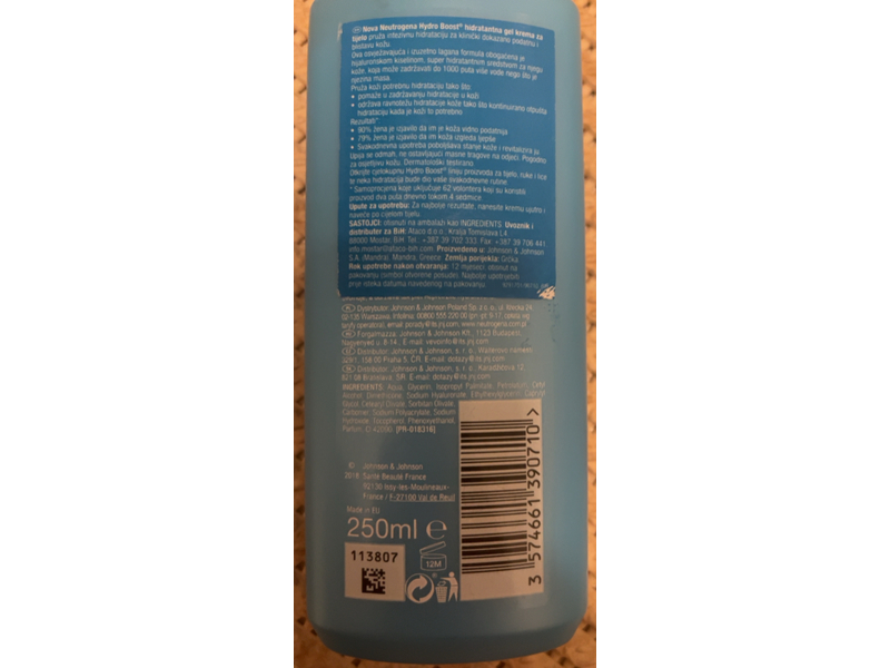 Neutrogena Hydro Boost Body Gel Cream