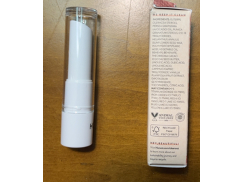 Honest Beauty Tinted Lip Balm, Plum Drop, 0.141 oz/ 4 g