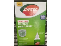 Zyrtec Drug Free Allergen Shield Spray Nasal Mist, 600 mg - thumbnail 2