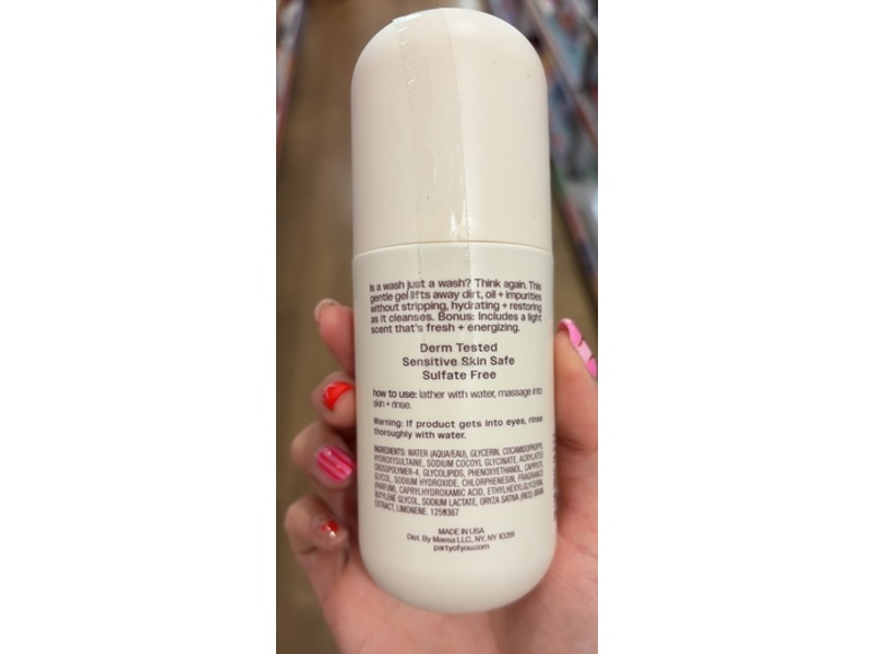 Party Of You It's A Wash Bouncy Gel Cleanser, 5 fl oz/148 mL