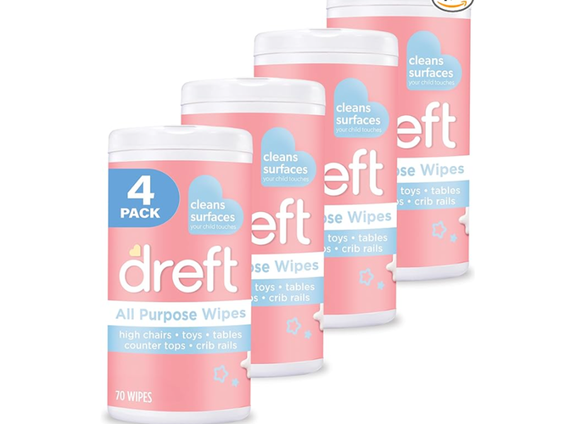 Dreft All Purpose Wipes, 70 Count, Pack Of 4