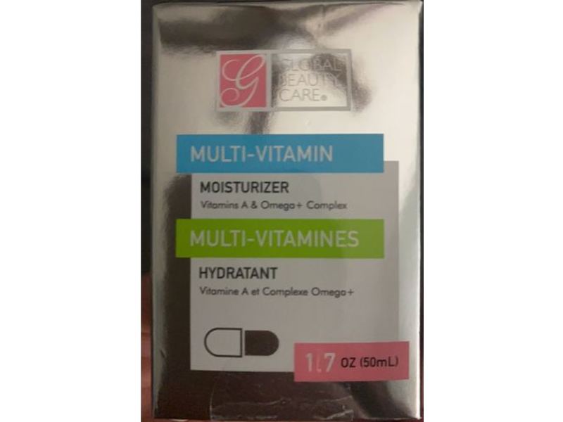 Global Beauty Care Multi-Vitamin Moisturizer, Vitamins A & Omega + Complex, 1.7 oz/50 mL