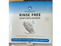 HygienJoy Rinse Free Soapy Bath Sponge, Unscented, 25 Count - Image 3