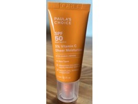 Paula's Choice 5% Vitamin C Sheer Moisturizer Sunscreen, SPF 50, 0.5 fl oz/15 mL - thumbnail 2
